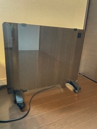 【値下げ】美品ガラスパネルヒーター　リモコン付き