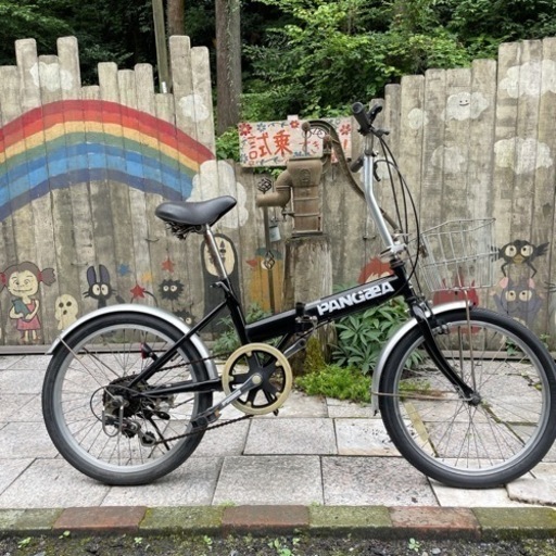 【3536】折り畳み　20インチ　前タイヤ新品　7,200円（防犯・税込）