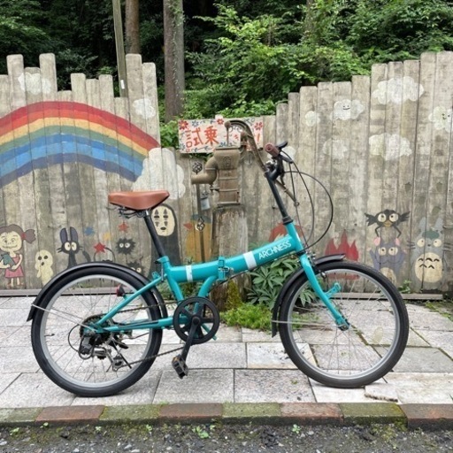 【3537】折り畳み　20インチ　後タイヤ新品　8,300円（防犯・税込）