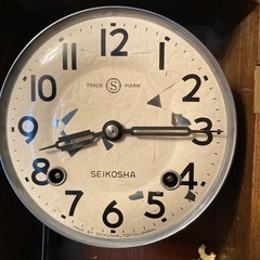 SEIKOの前の精工舎の掛け時計です。の画像