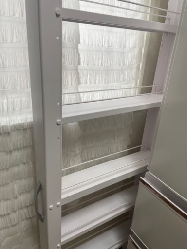 隙間収納スチールワゴン　幅10cm