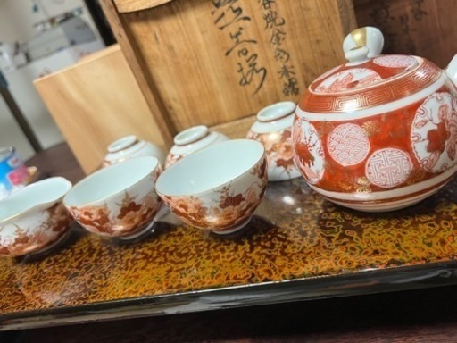 九谷急須セット骨董品