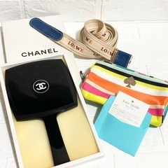 極美品　LOEWE ロエベ ベルト  CHANEL 手鏡　kate spade  ポーチ