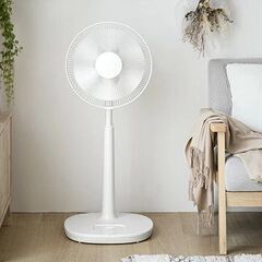 【交渉終了】扇風機　ホワイト　リモコン付　DCモーター