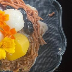 お寺カフェ「お箸でつくるモンブラン」