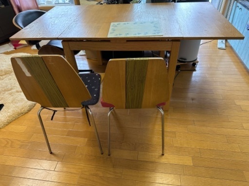 ダイニング　テーブル　セット　伸縮可能