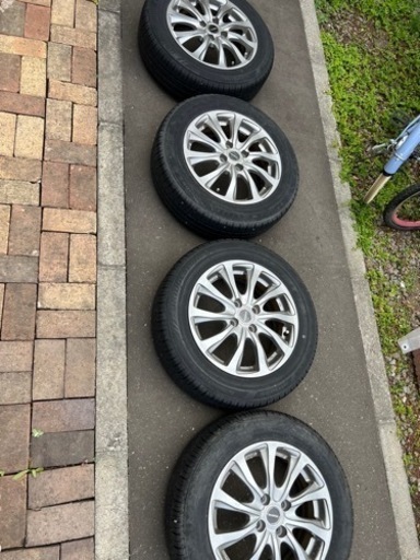 175/65R15ブリヂストン夏タイヤ4本ホイル付き