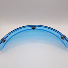 ヘルメットバイザー ヘルメットバイザー　クリアブルー　ショートバイザー 3点止めの画像