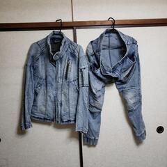 ワークマンデニムセットアップの画像