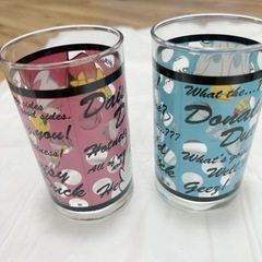 ☆新品・未使用☆ドナルド・デイジーペアグラス ペアコップの画像