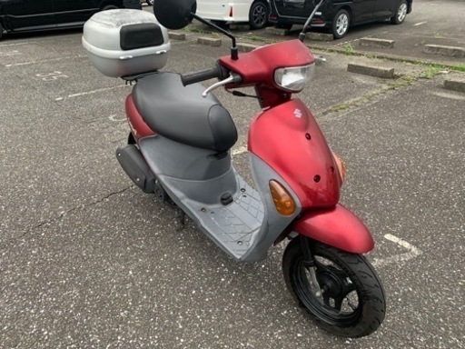 スズキ レッツ4 50 cc 原付 スクーター 4スト 完動 書類 メインキー有 リアBOX付き