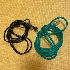 電話線　モジュラーケーブル　2つ　セット