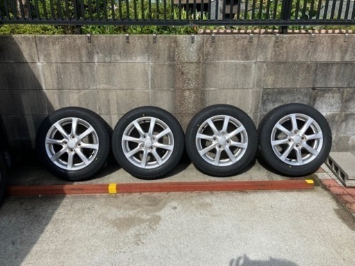 新品タイヤ、ホイールセット(中古)155-65-14 グッドイヤーエコタイヤ
