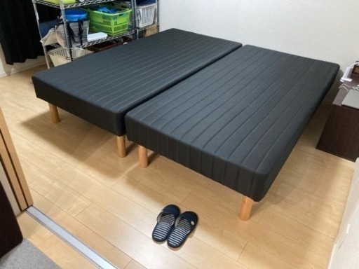 マットレスベッド シングル 2017年購入 黒 2つ