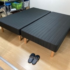 マットレスベッド シングル 2017年購入 黒 2つ
