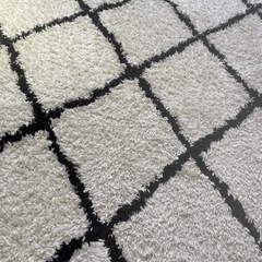 ニトリ　やわらかシャギーラグ　ダイヤ　200×240の画像