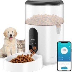 【新品未開封】自動給餌器 猫 中小型犬用 WIFI スマート餌や...