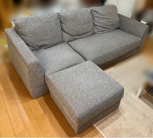 受渡決定　ロータイプ3人用ソファ　L字タイプ中古　現状渡し