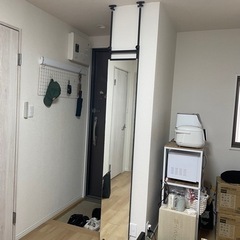 【突っ張り、壁掛け】全身鏡の画像