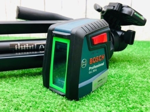 中古品●BOSCHクロスラインレーザー+三脚GLL30G●SC●ITDZNWZ31FHS