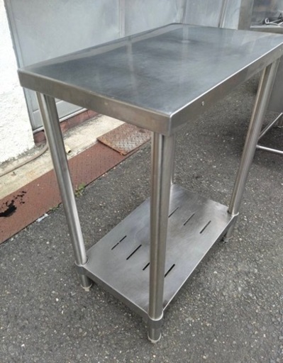 業務用 作業台 調理台 600×370×800(mm) 厨房機材 飲食店 キッチン 厨房機器 店舗用品 洗い場 ビールサーバー台 大阪