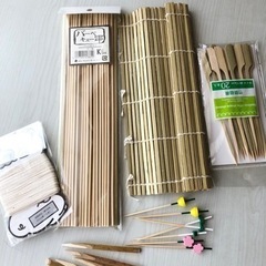 巻きす、バーベキュー串、竹鉄砲串など