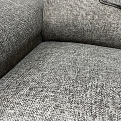 ニトリ　3人用電動布張りリクライニングソファの画像