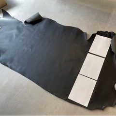 牛ヌメ革+床革 黒 フジトウ商事 スリーエヌ 1.2mm厚 高級本革の画像