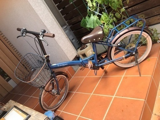 値下げ！ 20インチ 6段変速＊カゴ付き！折りたたみ自転車