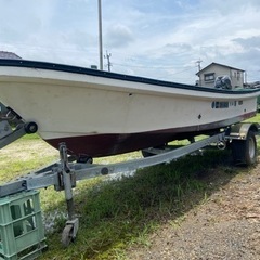 14フィートボート 9.9改15馬力 トレーラーオマケ