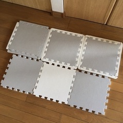 パズルマット　グレー＆ホワイトの画像