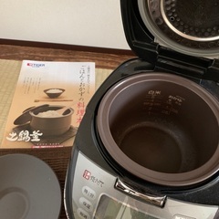 タイガー　5.5合炊き炊飯器　土鍋釜の画像