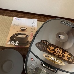 タイガー　5.5合炊き炊飯器　土鍋釜の画像