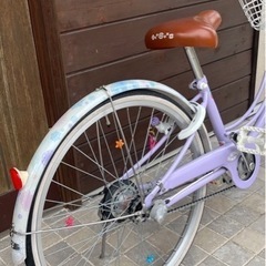 ブリヂストン自転車 女の子 ラベンダー リコリーナ24インチの画像