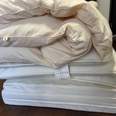 お譲り先確定！シングルベッド布団セットの画像