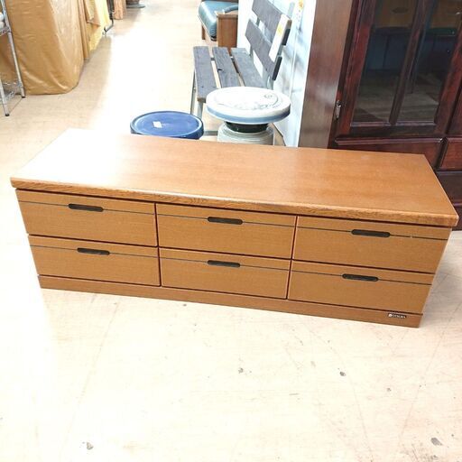 4/11大塚家具 ベンチチェスト D130-04 収納 ローボード 家具