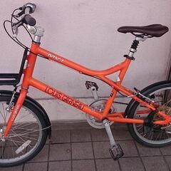 ★★泥除付・お洒落な街乗り【ルイガノ ＭＶ１ ミニベロ・シマノ外装７段変速・アルミフレーム】チェーン新品★★★