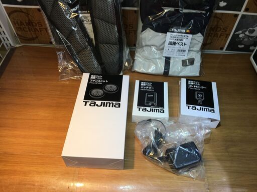 TAJIMA　FA-AA185　清涼ファンベスト　Lサイズ　未使用品　Lサイズベスト　5500ｍAh（入力電圧9V）　【ハンズクラフト宜野湾店】