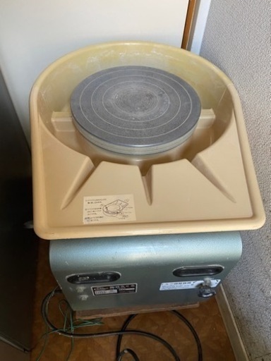 電動ろくろ　ドベ受け付き