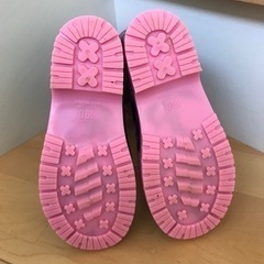 美品　19㎝　使用回数10回未満　長靴　女の子　レインシューズの画像