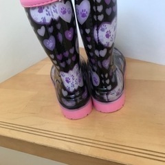 美品　19㎝　使用回数10回未満　長靴　女の子　レインシューズの画像