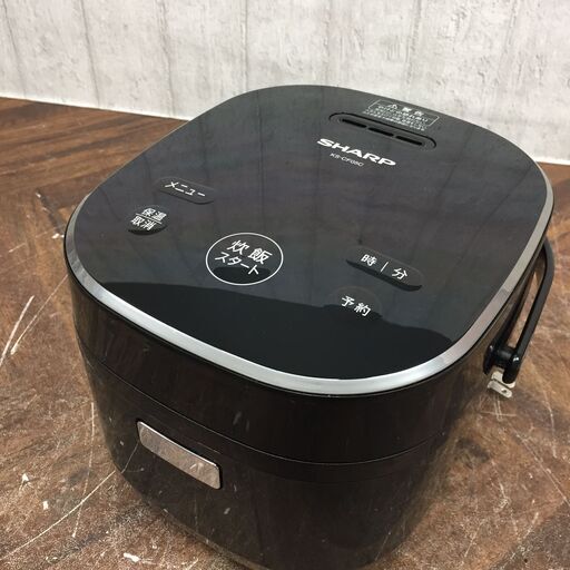 11/5終TK 2020年製 SHARP 炊飯器 ジャー炊飯器 KS-CF05C-B ブラック 黒 3合炊き 菊NS