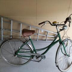 昭和レトロ旧式自転車の画像