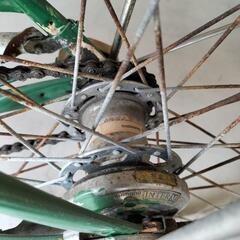 昭和レトロ旧式自転車の画像