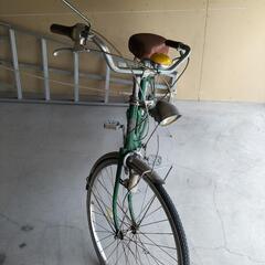 昭和レトロ旧式自転車の画像