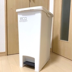 45L ふた付きキッチンゴミ箱 袋留め付き ペダル