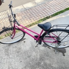 自転車　お話し中