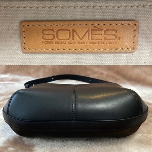 ソメスサドルsomes saddle ショルダーバッグ　ブラック　本革フルレザー