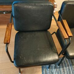 ダイニングソファ　ダイニングチェア　2脚　カフェ風　LOWYAの画像