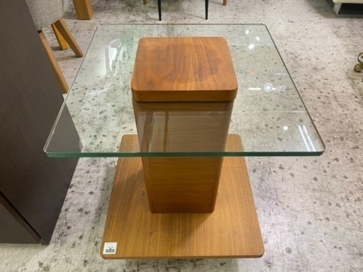 【愛品館 江戸川店 テーブル】ARMONIA（アルモニア） Karenガラスサイドテーブル ID:158-012579-007